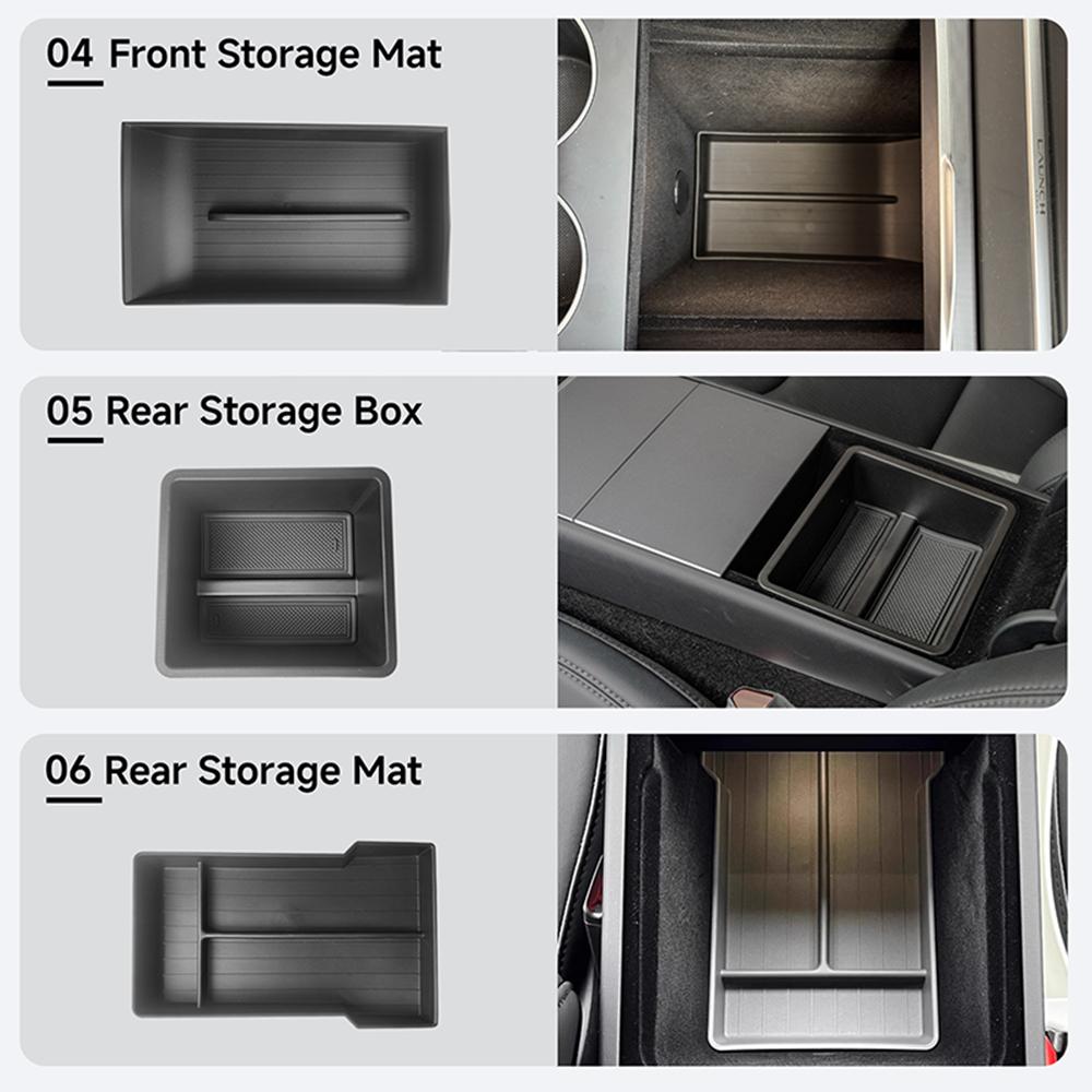 Storage Box for Tesla Model Y Juniper Accessories Center Console Trays for Tesla Model Y Juniper 2025-2026 Webcam Cover