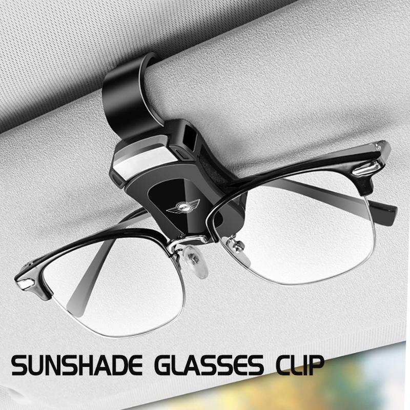 Car Sun Visor Glass Holder Auto Storage Clip Sunglasses Holder For MINI Countryman Paceman R56 R50 R53 R58 R59 R57 Clubman tnrjc00