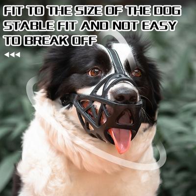 Dog Collar Anti-Licking Anti-Bite Anti-Eat Disorderly Breathable Adjustable Drinking Water Dog Mouth Cover Dog Accessories