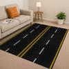 City Street Road Traffic Race Track Child Interaction Game Cartoon Living Room Kid Playroom Non-Slip Area Rug Carpet for Bedroom