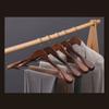 Wooden Coat Hanger With Shoulder Support For Home And Retail Use