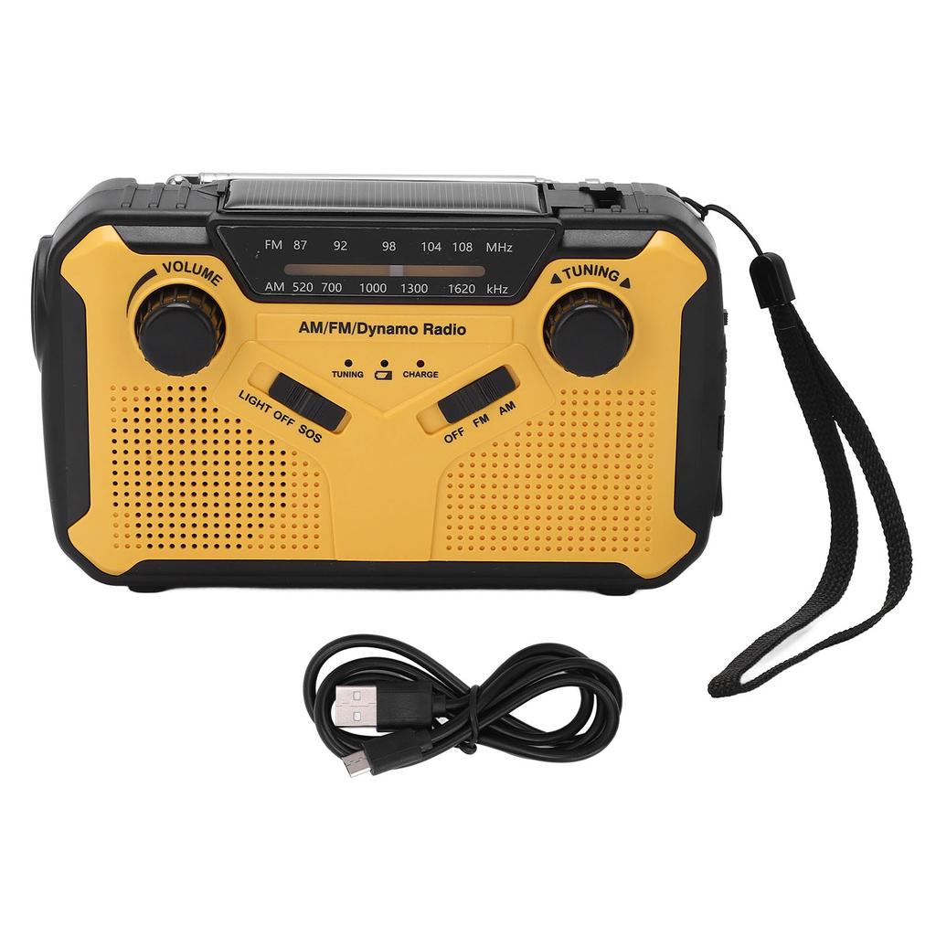 Weather Radio Multifunction SOS 4 Power Supply AM FM NOAA Adjustable Brightness Emergency Radio for Camping Outdoor