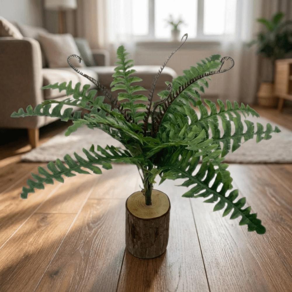 Realistic Fake Fern Plant Real Touch Artificial Palm Tree Balcony Decoration