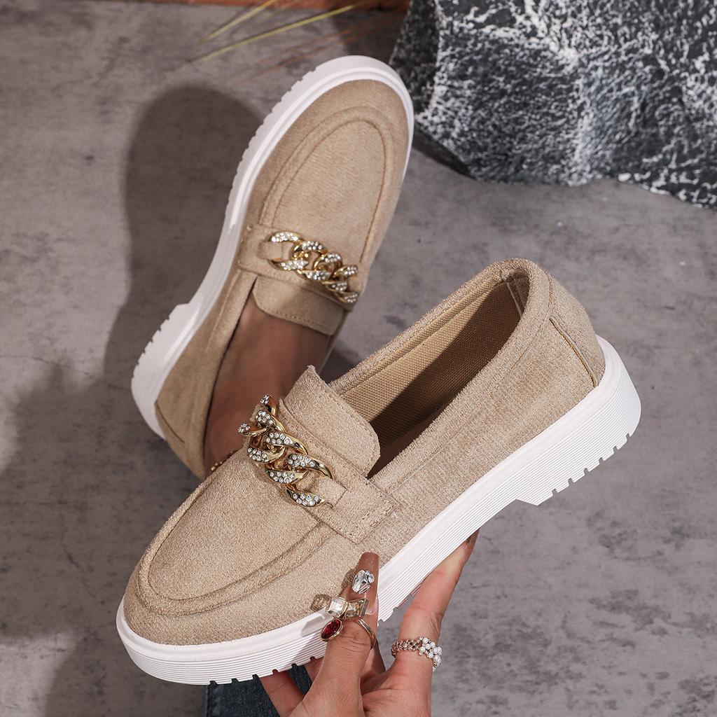 2025 Spring and Autumn New British Style Leather Versatile Single Shoes Women's Platform Loafers Fashion Casual Thick Heel Women's Shoes