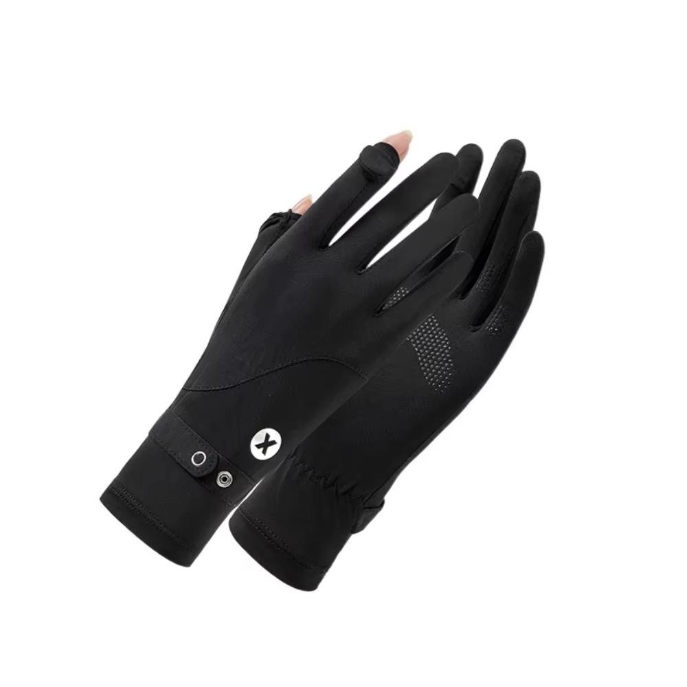 Ice Silk Sun Protection Riding Gloves Breathable Summer Driving Mittens  Summer