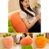 Soft Carrot Plush Toy Cartoon Vegetable Stuffed Pillow Creative Fluffy Doll Pink/orange/yellow/red 28/40/60/80cm