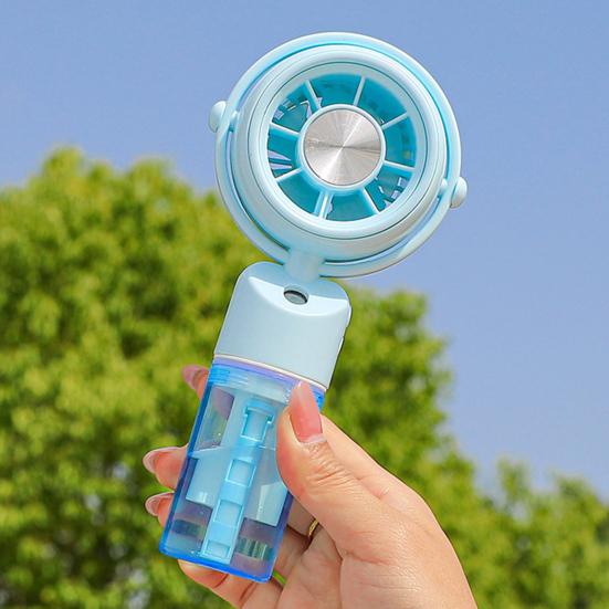 Misting Handheld Fan with USB Charging Portable Mini Cooling Fan with Water Spray 3 Speeds Desktop Fan for Outdoor Office Summer Travel
