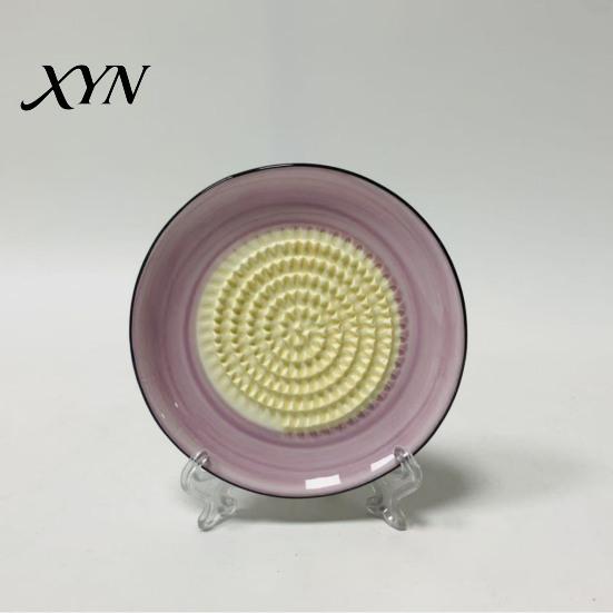 Compact Ceramic Grinding Bowl Garlic Grater Bowl, Multifunctional Ginger Mincer Plate Herb And Cheese for Food, Spanish Tomato Roaster Dish,