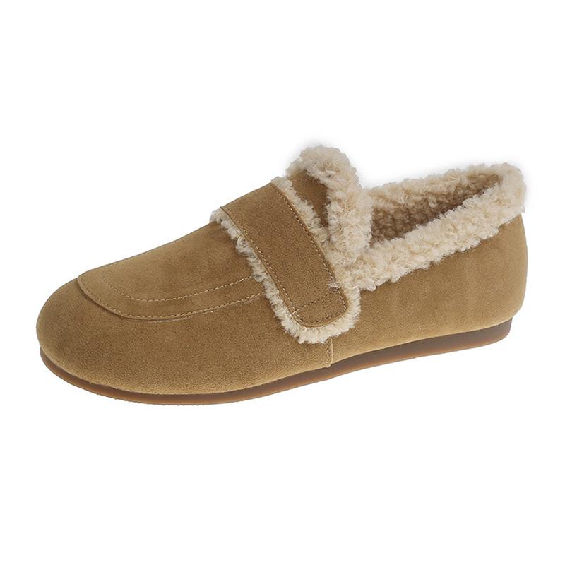 

Женская зимняя обувь, роскошные, горячие, теплые, повседневные, зимние мокасины для женщин, тенденции 2024 года, удобные, меховые, на плоской подошве, походная обувь для активного отдыха 40 коричневый