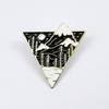 Oasis Snow Mountain Triangle Brooch: Decorative Alloy Pin for Backpacks, Clothing, and Hats.