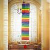 Kindergarten Classroom and Home Decorative Pendant Made of Wood with For Rainbow Wind Chime Motif In Twisted Style