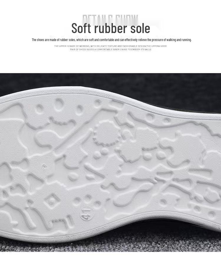 Men's Lightweight White Sneakers - Autumn Casual, Trendy & Breathable with Non-slip Thick Soles