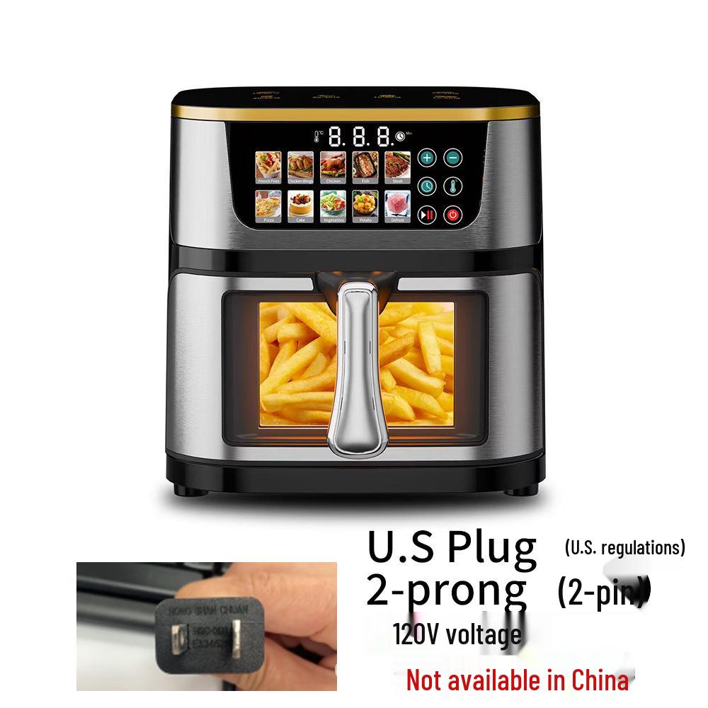 Inteligentna frytkownica powietrzna ze stali nierdzewnej o dużej pojemności 10L/12L