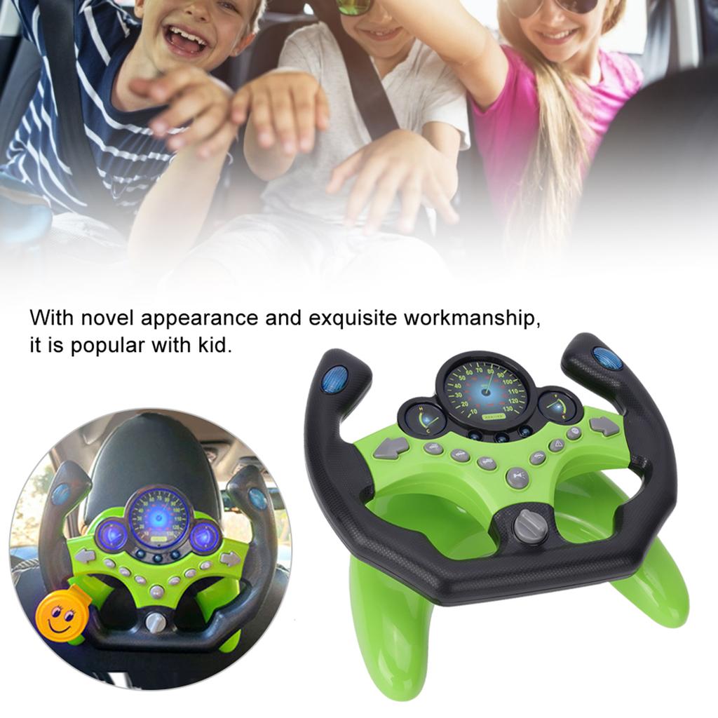 Barn Lyd Lys Simulasjon Ratt Tidlig Pedagogisk Intelligent Leketøy Grønn