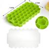 37 Cavity Honeycomb Ice Cube Trays Mold Reusable Silicone Ice Cube Mold BPA Free Ice Cream Maker with Lids DIY Popsicle Mold