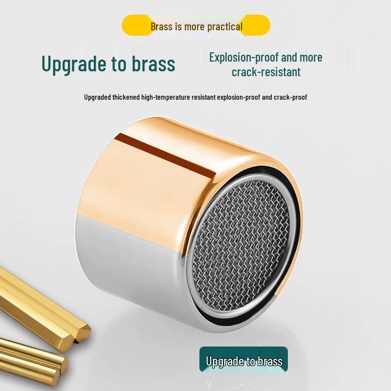 Universal Splash-Proof Faucet Aerator Core - Hot & Cold Water Filter Nozzle