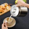 Stainless Steel Oil Bottle With Filter For Kitchen Large Capacity Oil Storage And Residue Separation