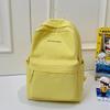 Middle School Student Schoolbag Women's Solid Color Letter Printed Backpack College Style Large Capacity Backpack
