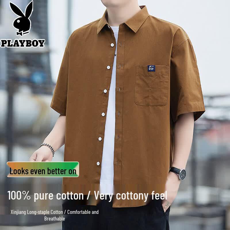 PLAYBOY Men s 100% Cotton Polo Short Sleeve Shirt 3XL