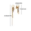 Sparkling Tassels Drop Earrings With Cubic Zirconia Stones Sturdy Allergy Resistant For Women