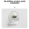 4Pcs Transparent Suction Cup Clip No Drilling Reusable Suction Cup Clamp Multi-function Detachable Windshield Ticket Clip Window