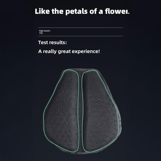 Motorcycle Gel Seat Cushion, Universal Electric Scooter Comfort Pad, Waterproof UV Protection Shock Absorbing Seat Cover for Delivery Bike