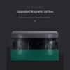 Vehicle Trunk Cargo Bin Leather-Look Foldable Storage Box with Divider, Lid, and Side Handles for Groceries and Tools