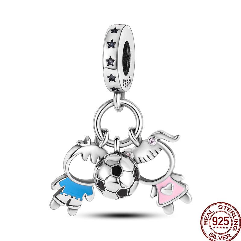 Copper Love Blessing Diamond Love Family Friendship Love Charm Beads Suitable For Pan Original Bracelet Diy