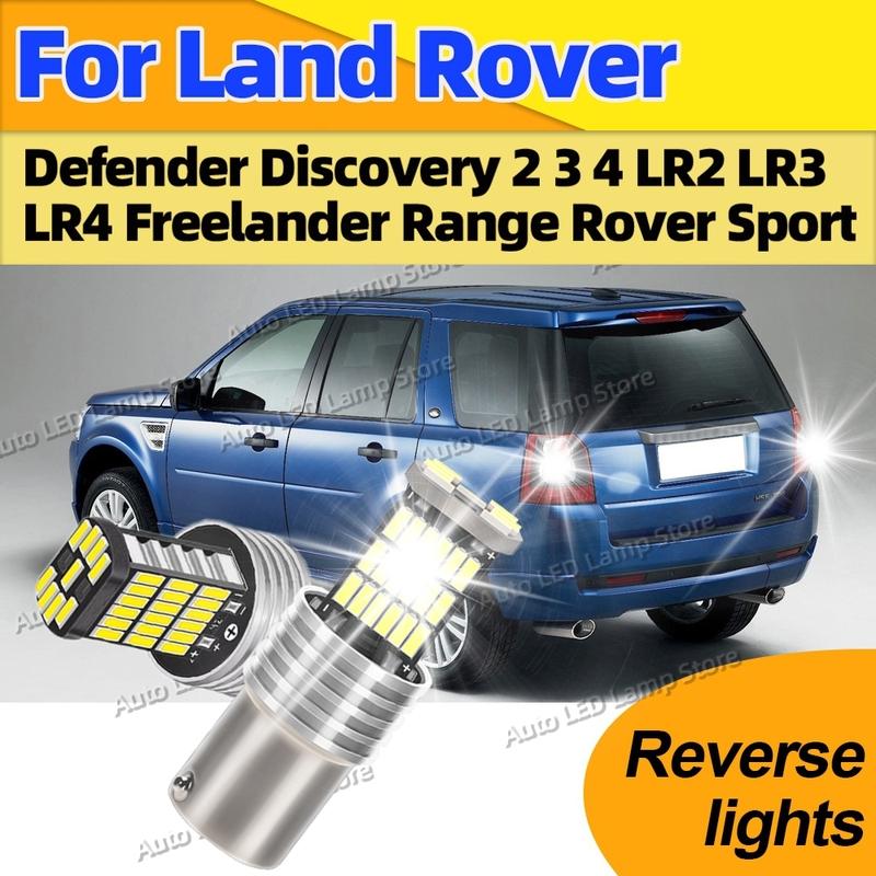 2PCS 21W 6000K LED Reverse Light Car Backup Blubs 1156 BA15S Lamp For Land Rover Defender Discovery Freelander Range Rover Sport