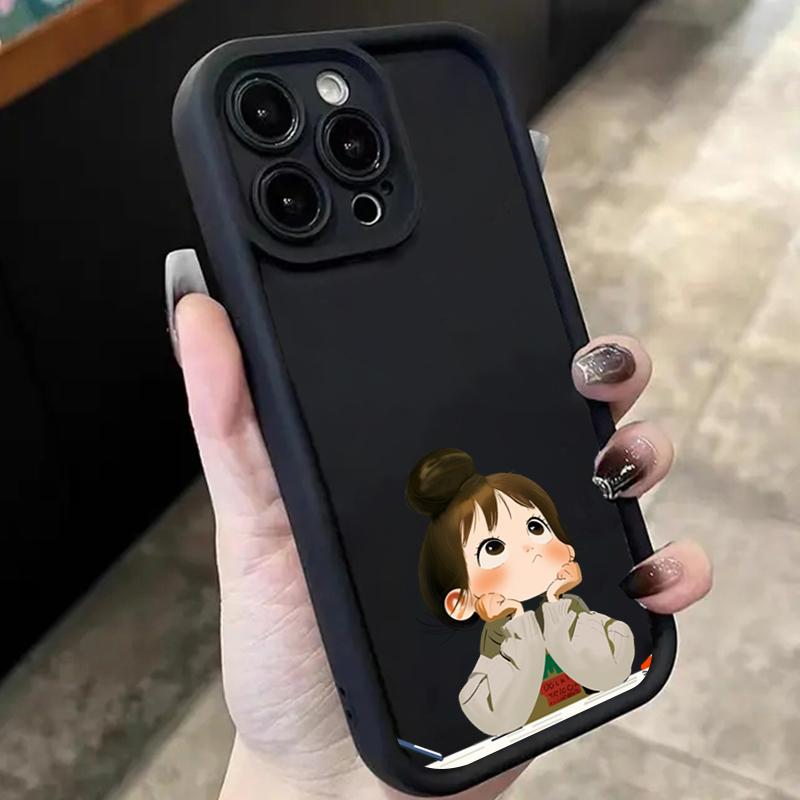 Minimalist Print of an Angry Girl Case For Samsung S25 Ultra Cases Galaxy S24 Plus S23 FE S22 A56 A36 A16 A55 A54 A53 A52 Cover