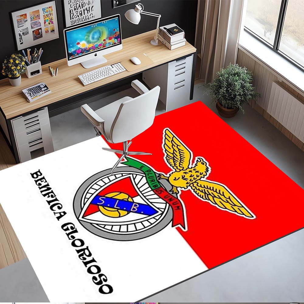Benfica Bedruckter Teppich, Teppich, für Bürostuhl Wohnzimmer Schlafzimmer Küchenraum Dekor Geschenke.