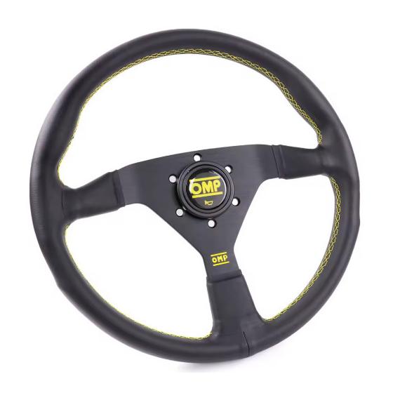 [Overseas Limited/New] OMP steering wheel body PVC leather competition use refurbished steering wheel 350mm/14 inch lot-52
