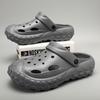 Hole shoes men's summer wear deodorant and non-slip bag head dual-purpose slippers soft-soled beach large-size slippers