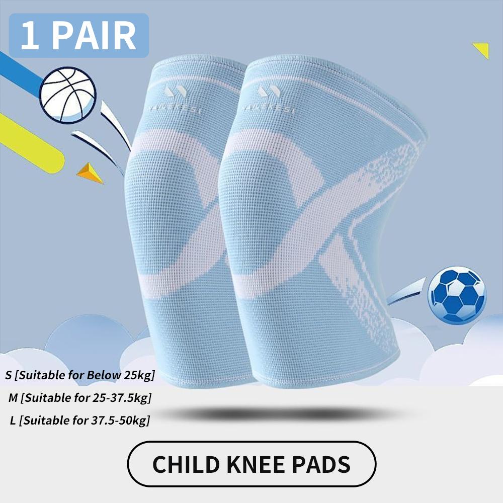 1Pair Knee Support Knee Brace Knee Protector Pads for Children Kids Boy Girl Outdoor Sport Basketball Volleyball Running