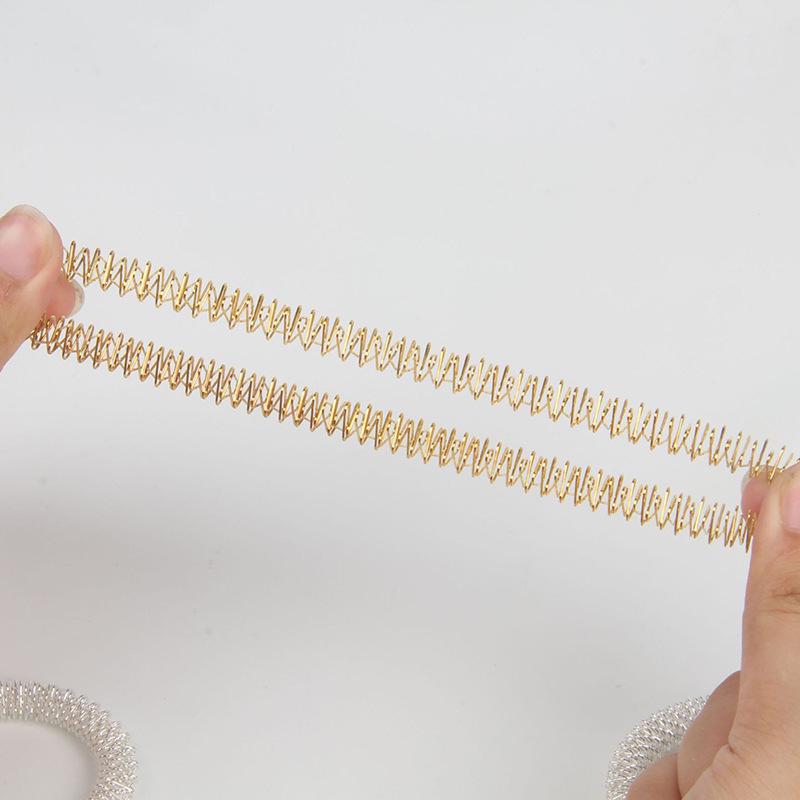 Spring Steel Bangle: Gold & Silver Wrist Massage Toy