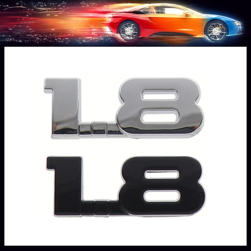3D Premium ABS 1.8 Letter Sticker Tail Bumper Badge Auto Rear Trunk Emblem Accessories Exterior Decoration