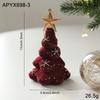 Christmas Tree Decoration Christmas Mini Tree Pendant New Year Flocking Hanging Ornament Navidad Xmas Home Decoration Gift