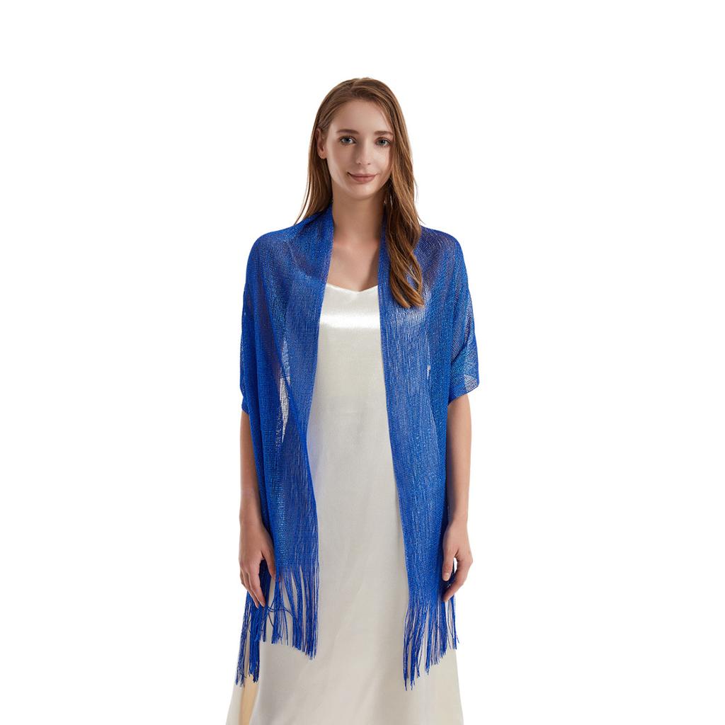 Rayon Scarf, Gold And Silver Silk Flat Scarf, Thin Shawl, Bag Head Scarf, Polyester Scarf, Multi-Color.