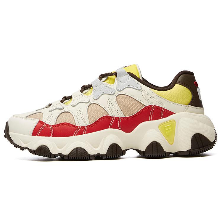 FILA Jagger Low Running Shoes White/Red/Yellow Women s F12W041419FGM 36.5