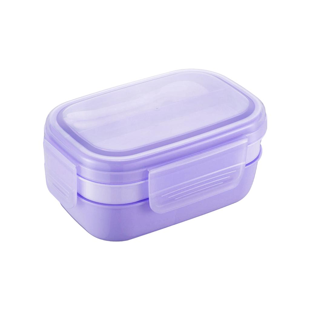 BPA-Free Bento Box 3 Layers Suitable For School/Picnic Resistant To High Temperatures And Invariance Violet