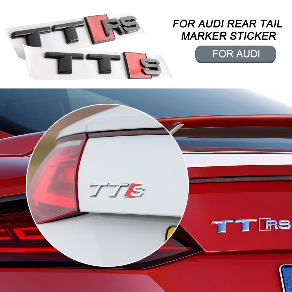 2026 3D ABS Car Body Rear Trunk Emblem Sticker Decoration Center Cover For 4HGUE A4 B8 A3 8P A6 C7 8V B9 B7 B6 C6 A5 Q5 C5 A1 Q3 C8 TT