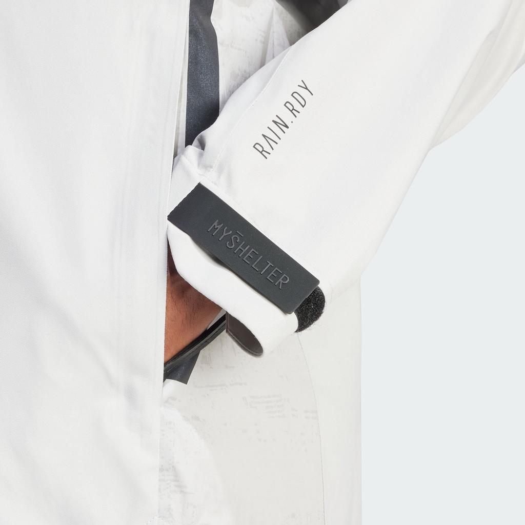 Adidas Myshelter Reflekterende Rain.Rdy Printed Casual hettejakke Menn Yttertøy Lysegrå IR6139