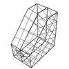 Desk Magazine Holder Simple Geometry Metal Space Saving Desk Magazine File Organizer for Document