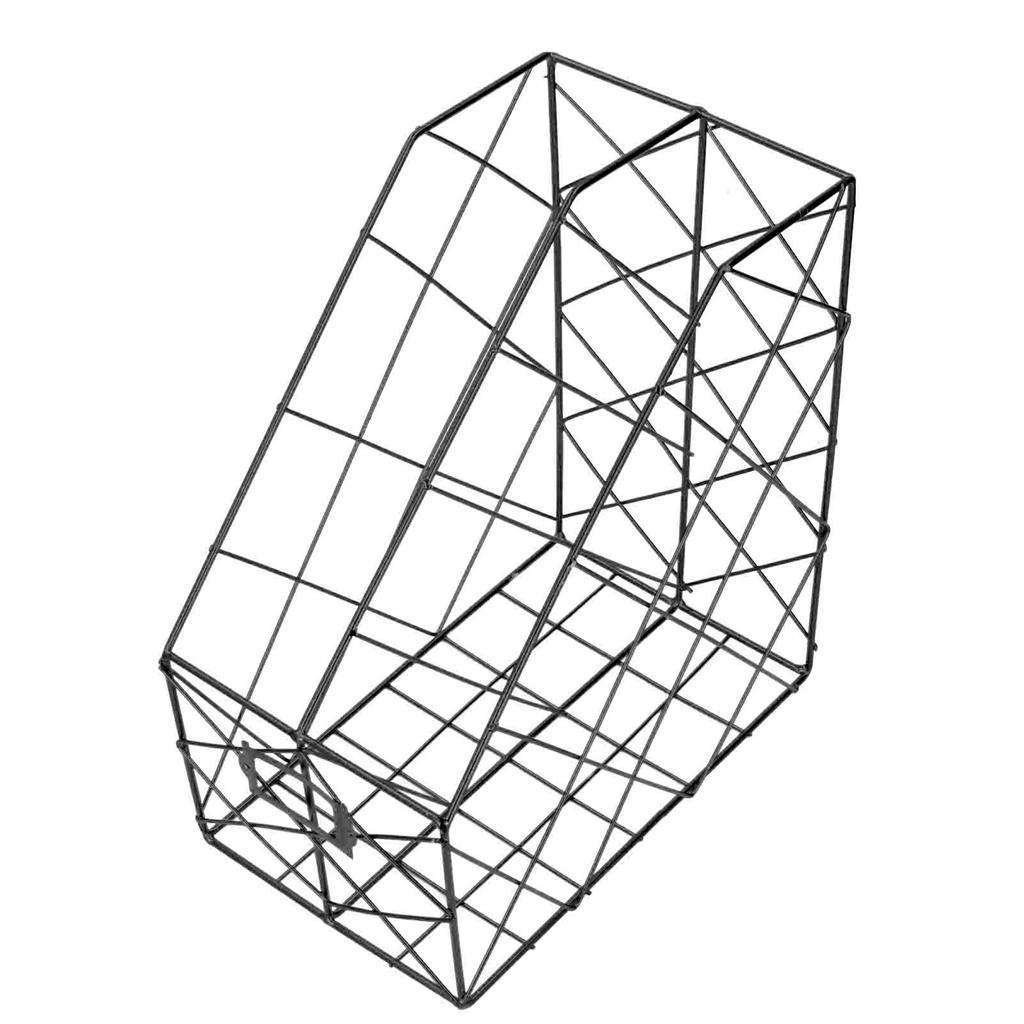Portariviste da scrivania Geometria semplice Metallo Salvaspazio Organizzatore di file per riviste da scrivania per documenti