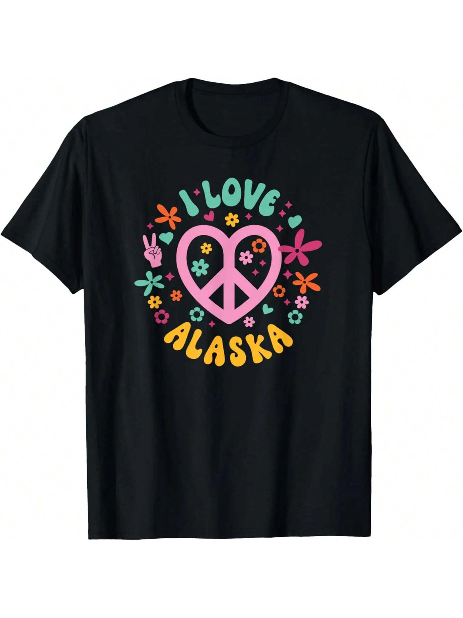 I Love Alaska T-Shirt S разноцветный