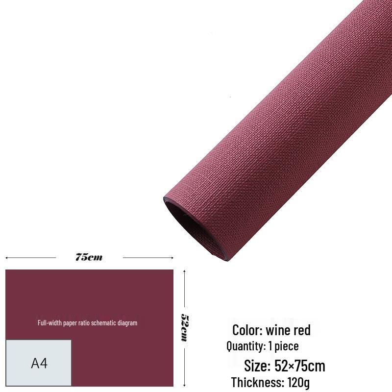 Linen Textured Wrapping Paper for Gifts - Solid Color for Holidays, Birthdays, and Photo Frame Decoration