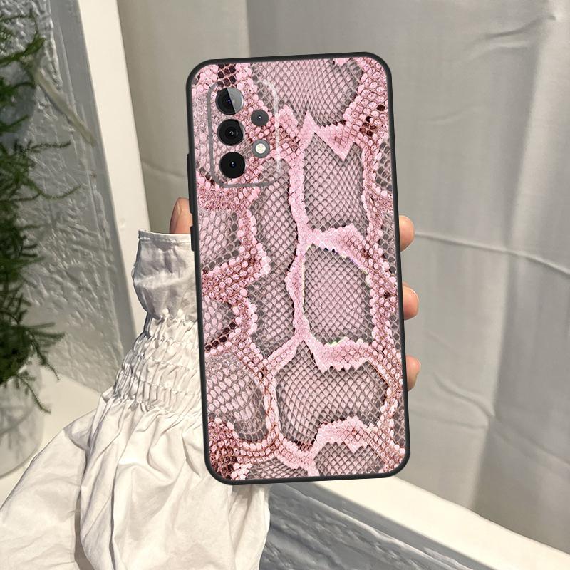 Schlangenhaut-Print Hülle Für Samsung Galaxy A54 A34 A13 A23 A33 A53 A73 A12 A14 A22 A32 A52 A51 A71 A21S Hülle