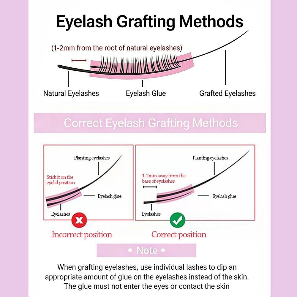 12 Rows Bond and Seal 3D Faux Mink Lash Wispy Style Fake Eyelash False Eyelashes  Eye Lash Extension