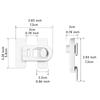 4pcs Safety Locks, Easy Installation of Refrigerator Freezer Door Locks, No Need for Drilling, Suitable for Cabinets and Drawers