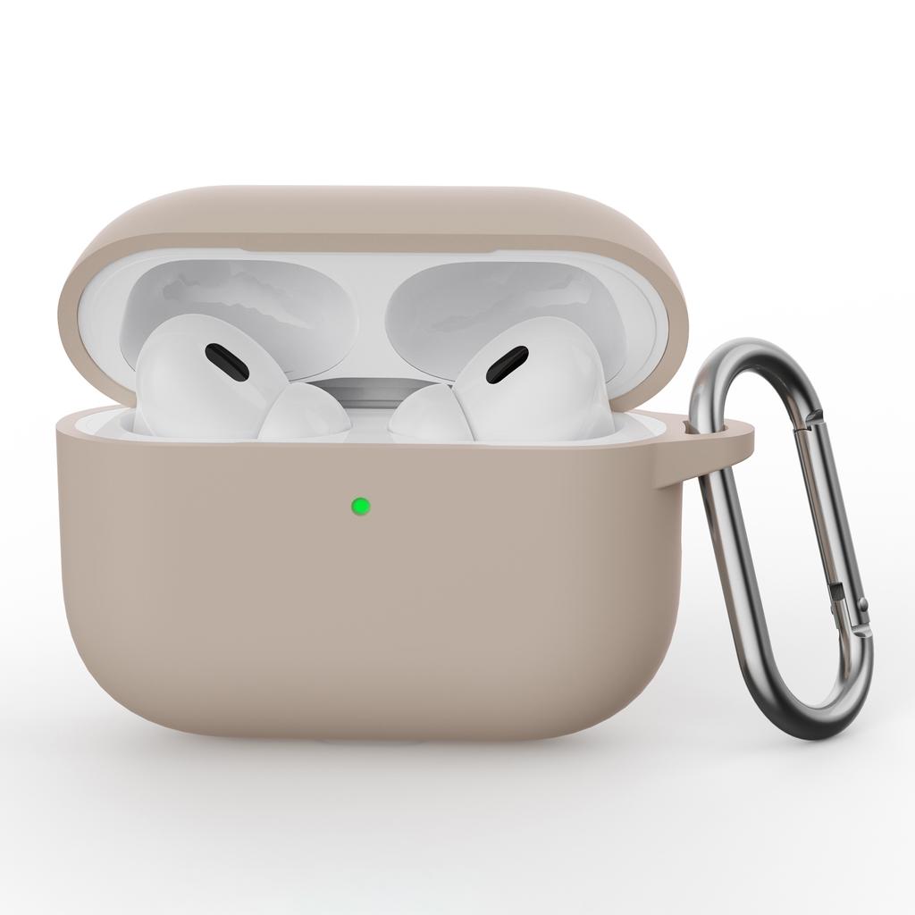 For AirPods Pro 3 Silicone Case Earphone Protective Cover with Carabiner